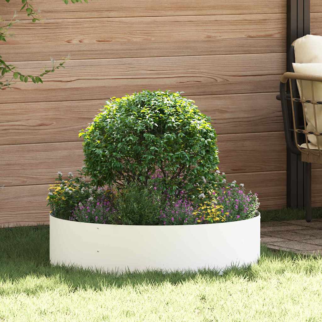 Sodo vazonas 5 pcs Balta 80 x 80 x 20 cm