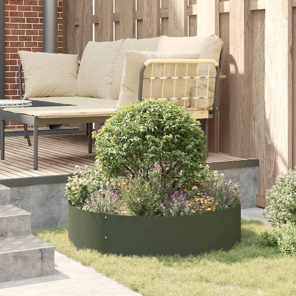 Vazonų žiedas Alyvuogių žalia 80 x 80 x 20 cm