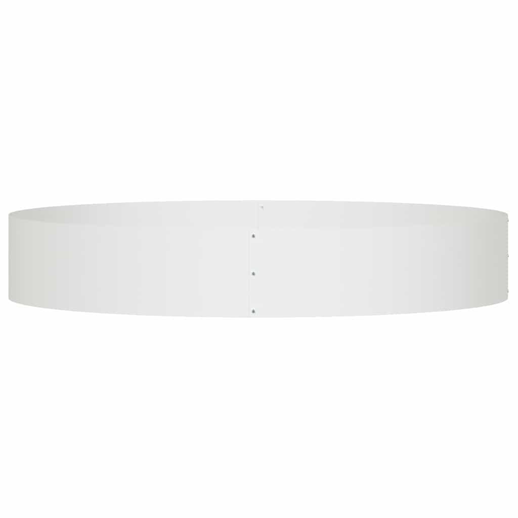 Vazonų žiedas Balta 120 x 120 x 20 cm Šaltai valcuotas plienas