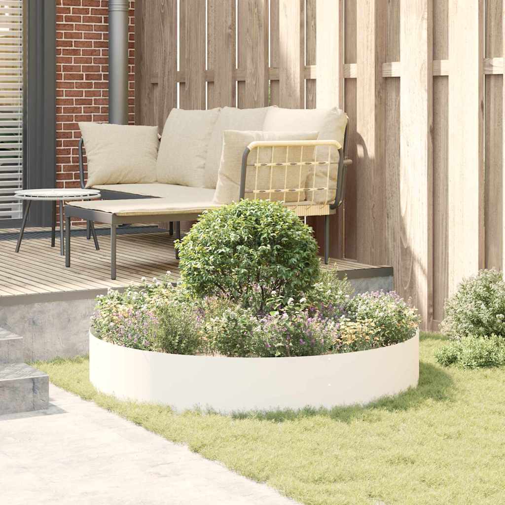 Sodo vazonas 5 pcs Balta 120 x 120 x 20 cm