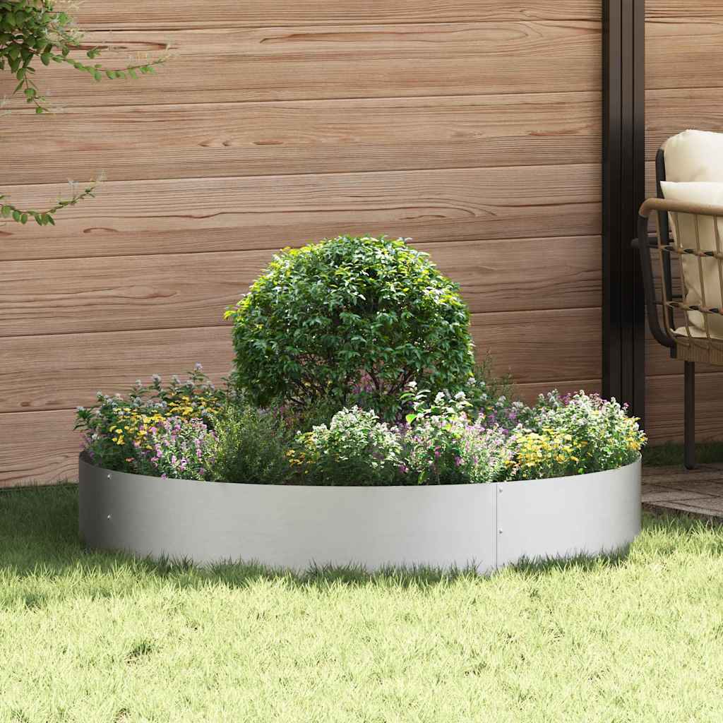 Sodo vazonas Sidabro 120 x 120 x 20 cm Galvanizuotas plienas