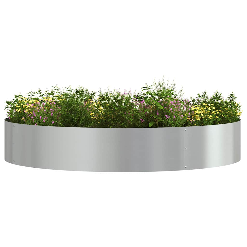 Sodo vazonas Sidabro 120 x 120 x 20 cm Galvanizuotas plienas