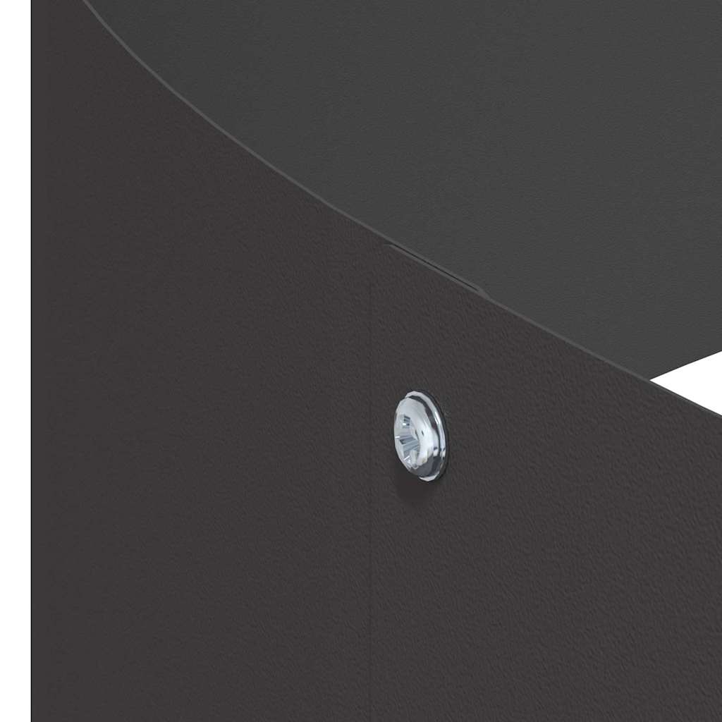 Sodo vazonas Juoda 90 x 90 x 20 cm Šaltai valcuotas plienas