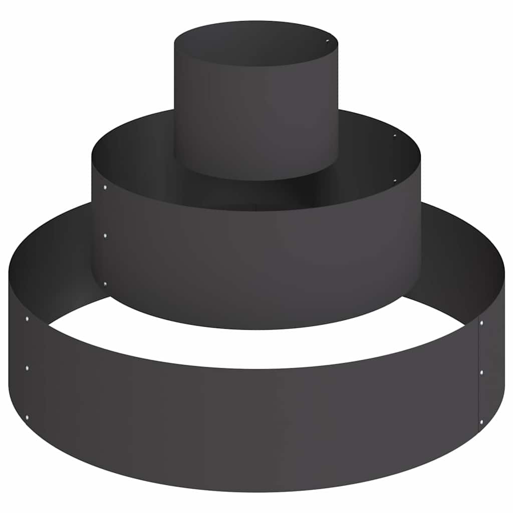 Sodo vazonas Juoda 90 x 90 x 20 cm Šaltai valcuotas plienas