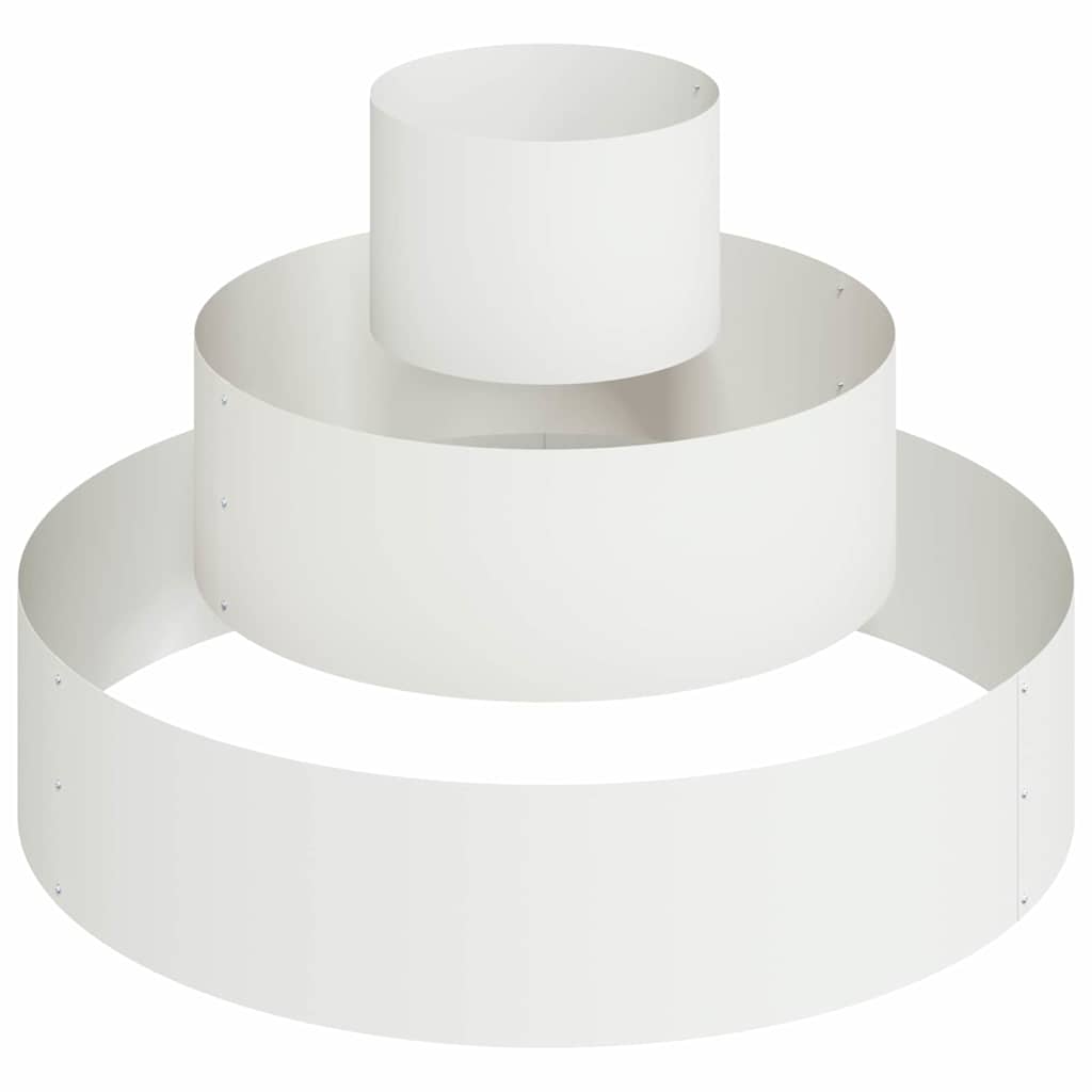 Sodo vazonas Balta 90 x 90 x 20 cm Šaltai valcuotas plienas