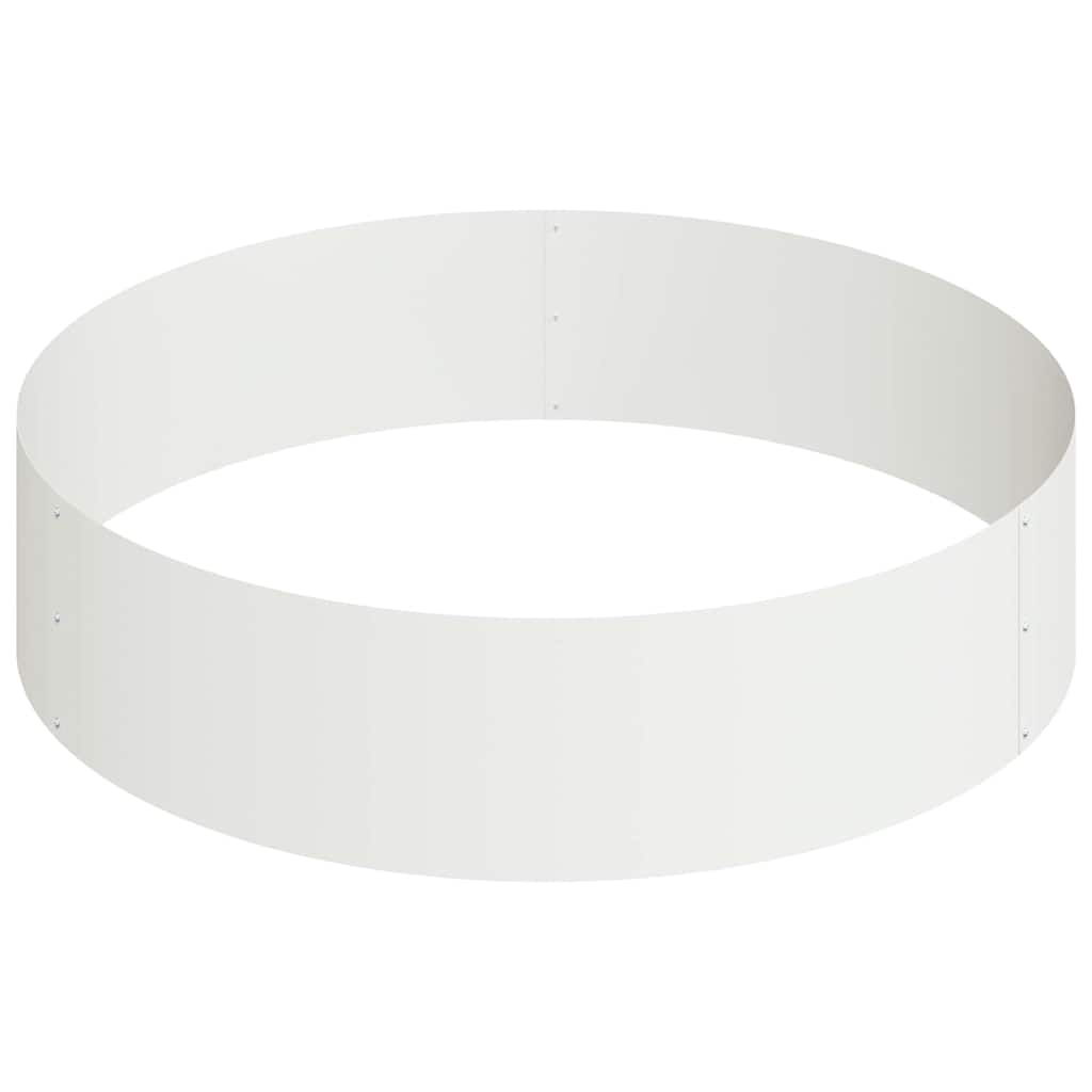 Sodo vazonas Balta 90 x 90 x 20 cm Šaltai valcuotas plienas