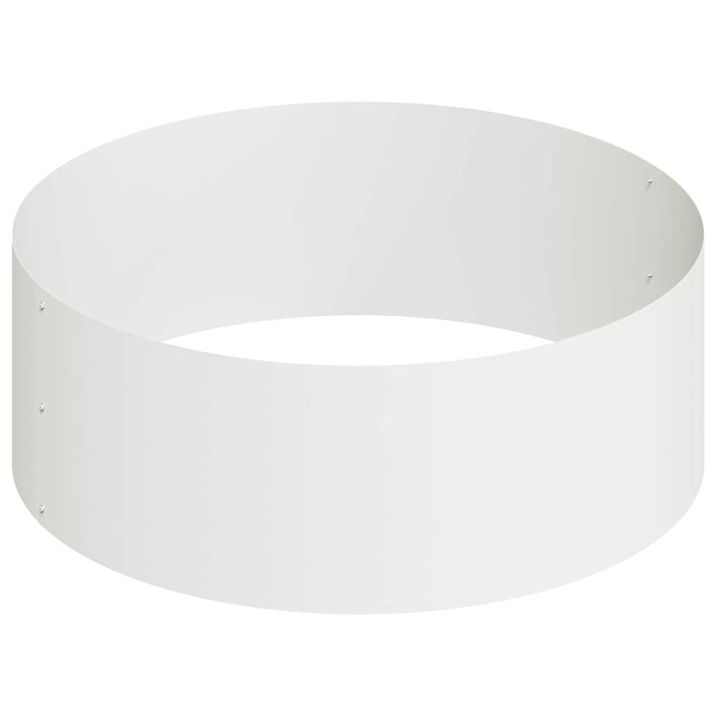 Sodo vazonas Balta 90 x 90 x 20 cm Šaltai valcuotas plienas