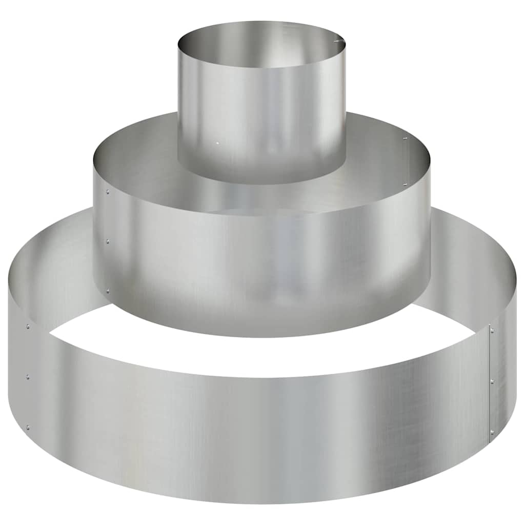 Sodo vazonas Sidabro 90 x 90 x 20 cm Cinkuota plienas