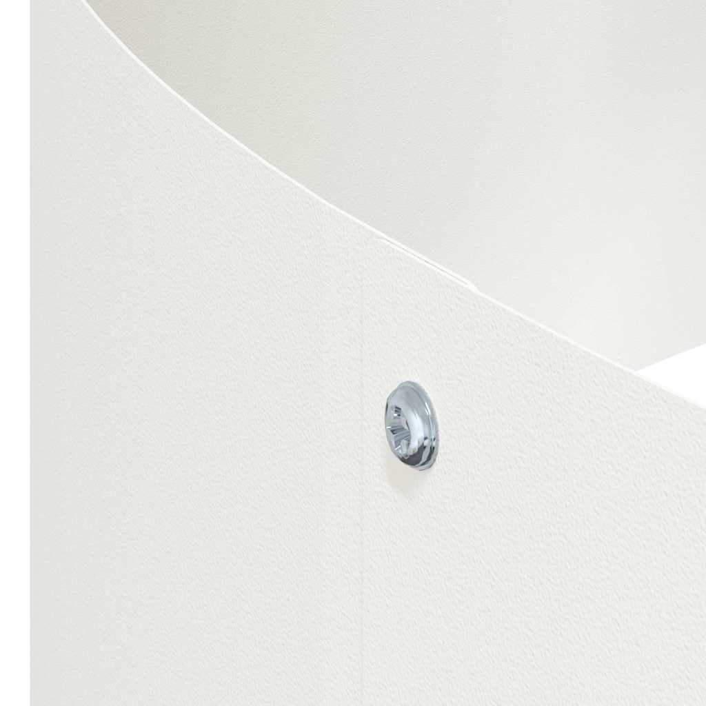 Sodo vazonas Balta 120 x 120 x 20 cm Šaltai valcuotas plienas