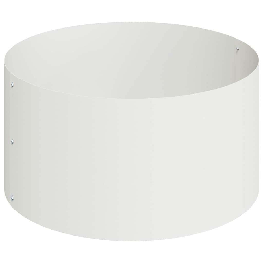 Sodo vazonas Balta 120 x 120 x 20 cm Šaltai valcuotas plienas