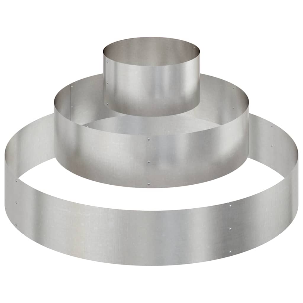 Sodo vazonas Sidabro 120 x 120 x 20 cm Nerūdijantis Plienas