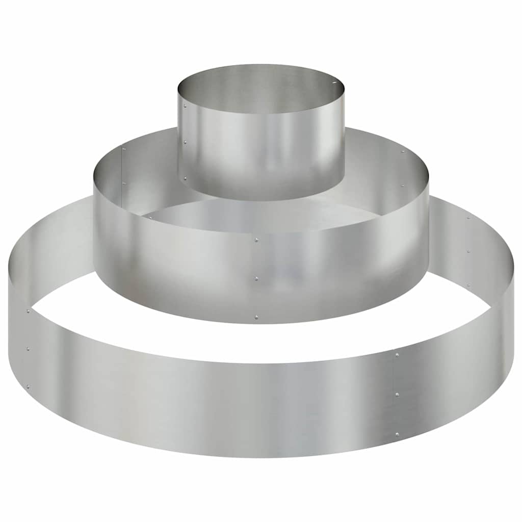 Sodo vazonas Sidabro 120 x 120 x 20 cm Cinkuota plienas