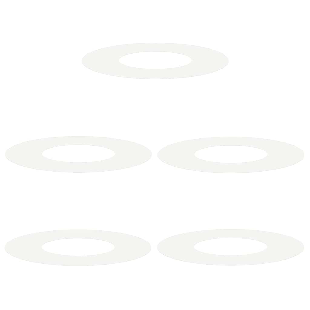 tinkamas plokštiems medžio žiedams 5 pcs Balta Ø30 / 60 cm