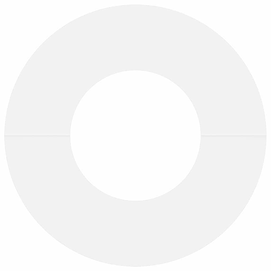 tinkamas plokštiems medžio žiedams 5 pcs Balta Ø30 / 60 cm