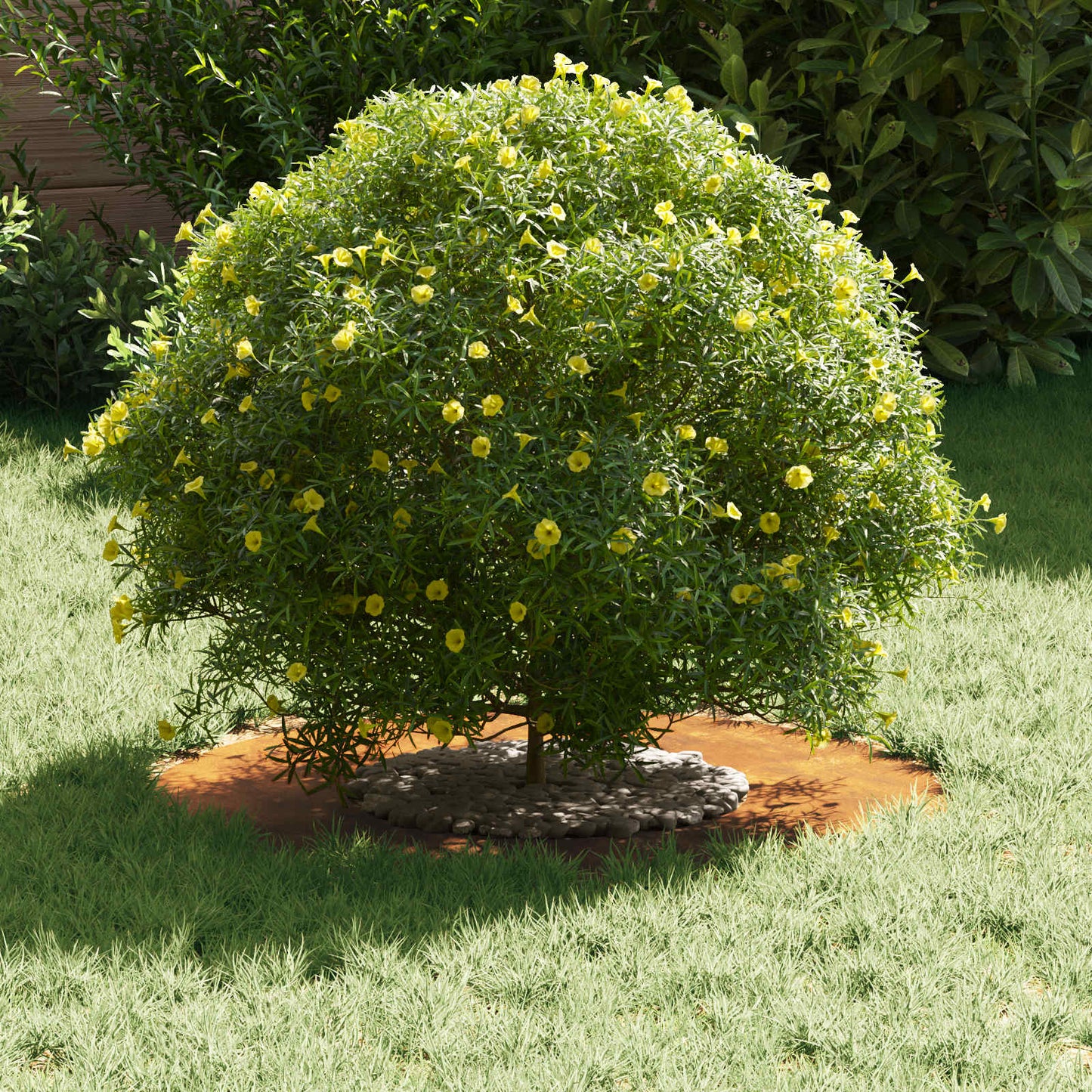 tinkamas plokštiems medžio žiedams 5 pcs Ruda Ø30 / 60 cm