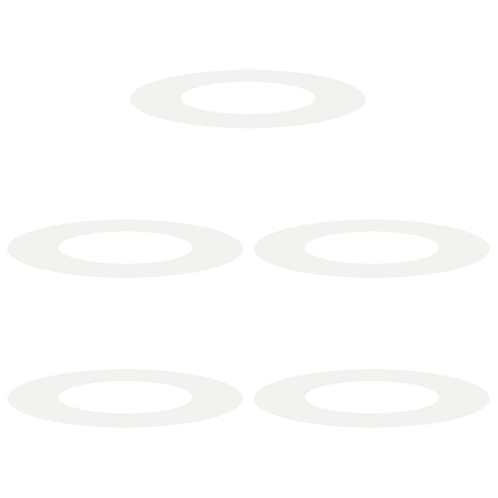 tinkamas plokštiems medžio žiedams 5 pcs Balta Ø40 / 70 cm