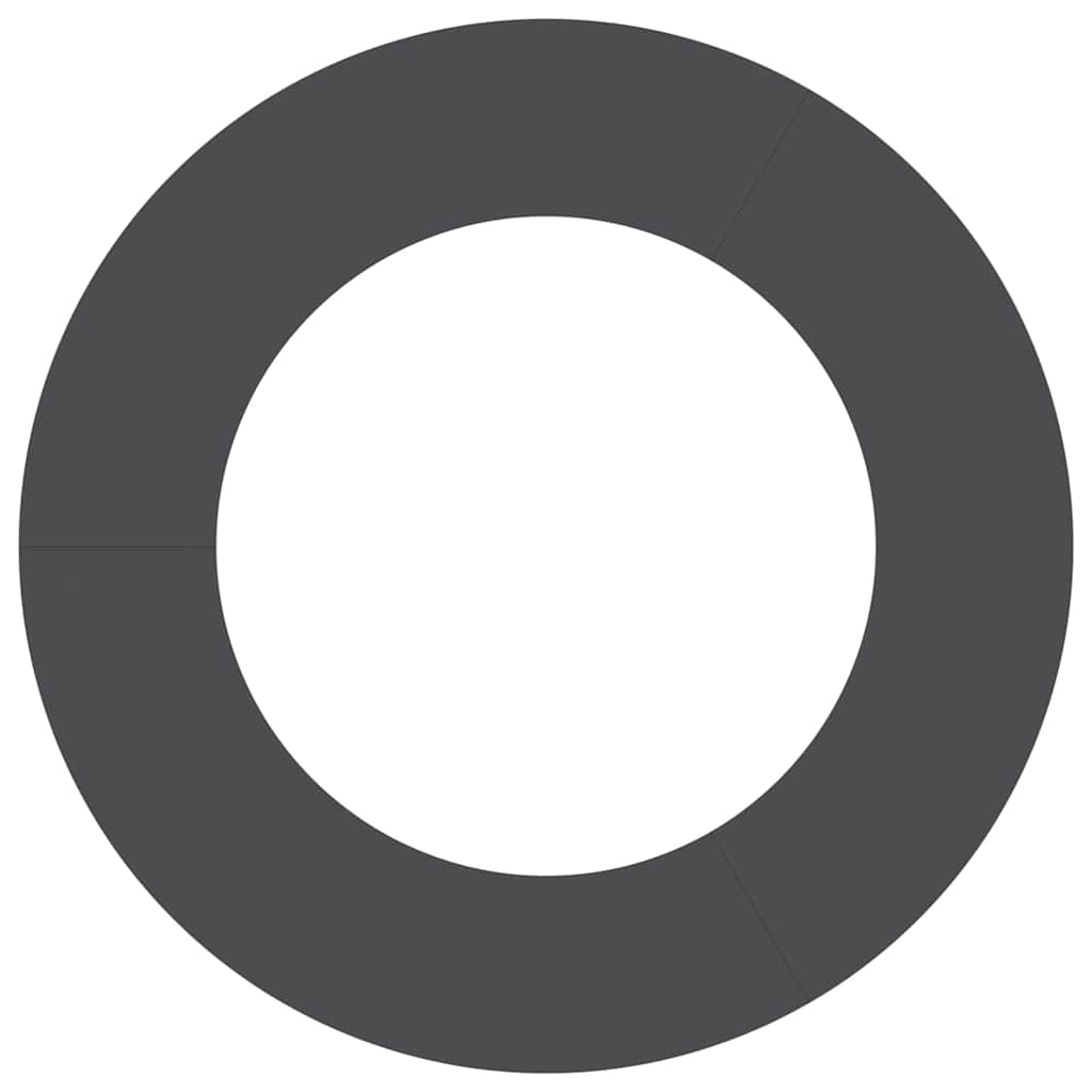 tinkamas plokštiems medžio žiedams 5 pcs Juoda Ø50 / 80 cm