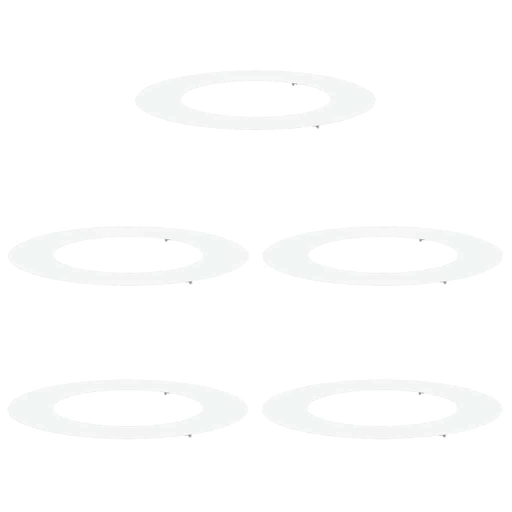 tinkamas plokštiems medžio žiedams 5 pcs Balta Ø50 / 80 cm