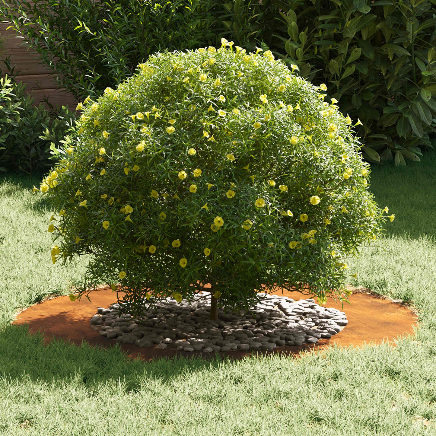 tinkamas plokštiems medžio žiedams 5 pcs Ruda Ø50 / 80 cm