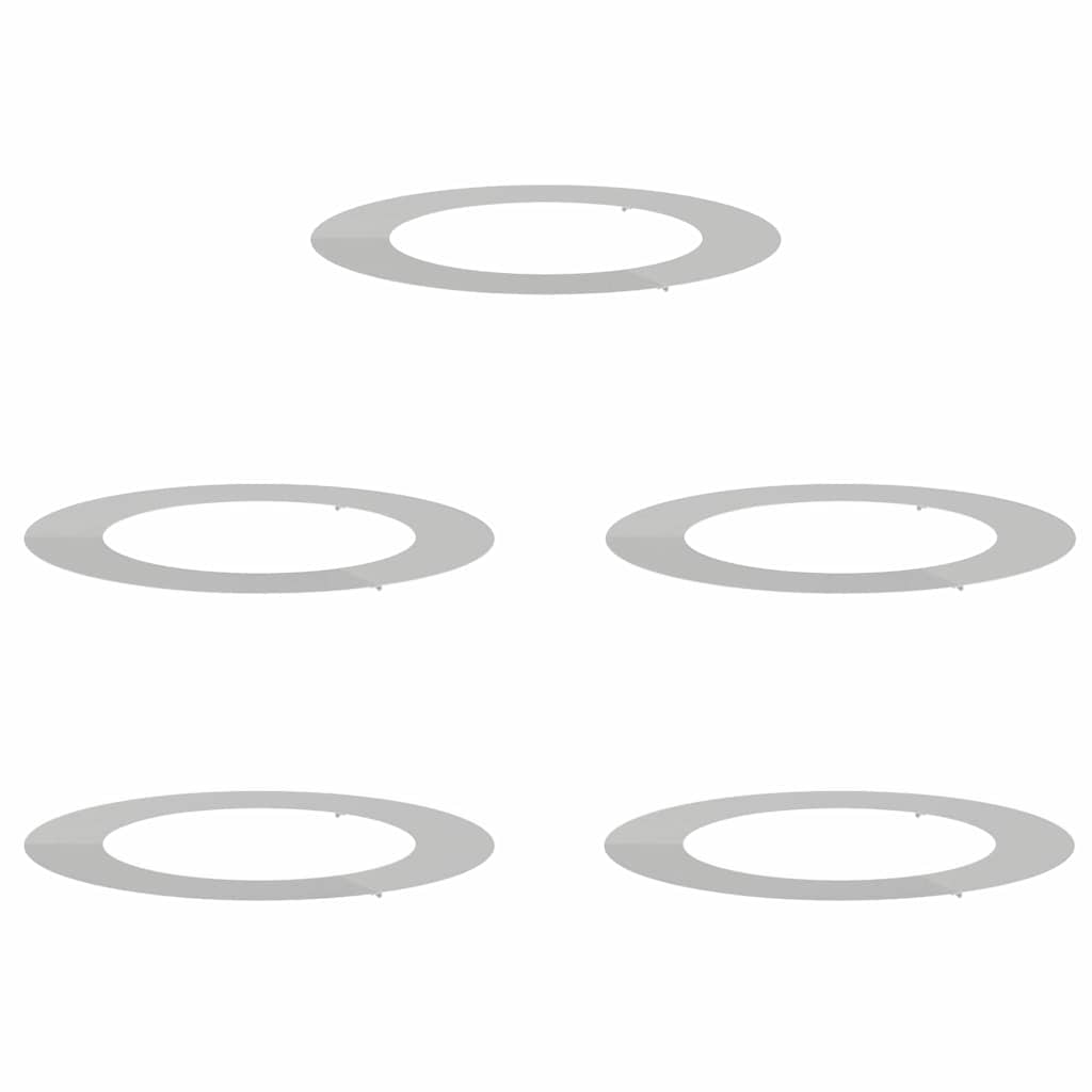 tinkamas plokštiems medžio žiedams 5 pcs Sidabro Ø60 / 90 cm