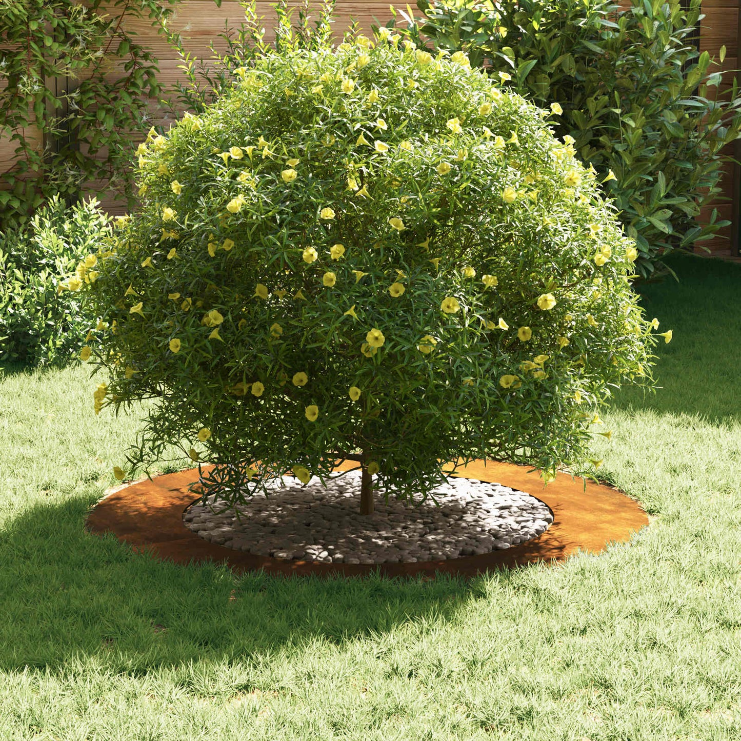 tinkamas plokščiam medžio žiedui Ruda Ø60 / 90 cm