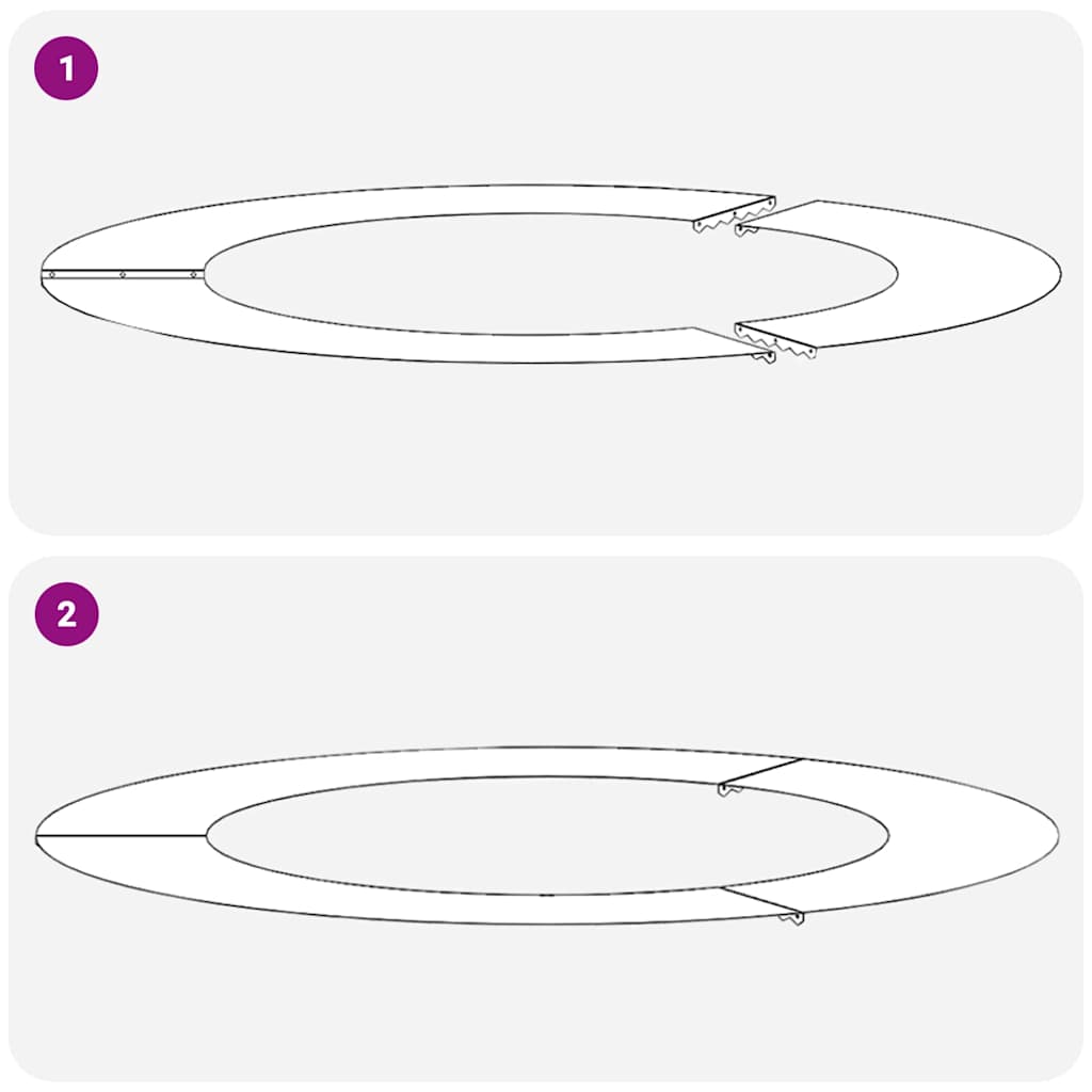 tinkamas plokštiems medžio žiedams 5 pcs Ruda Ø60 / 90 cm
