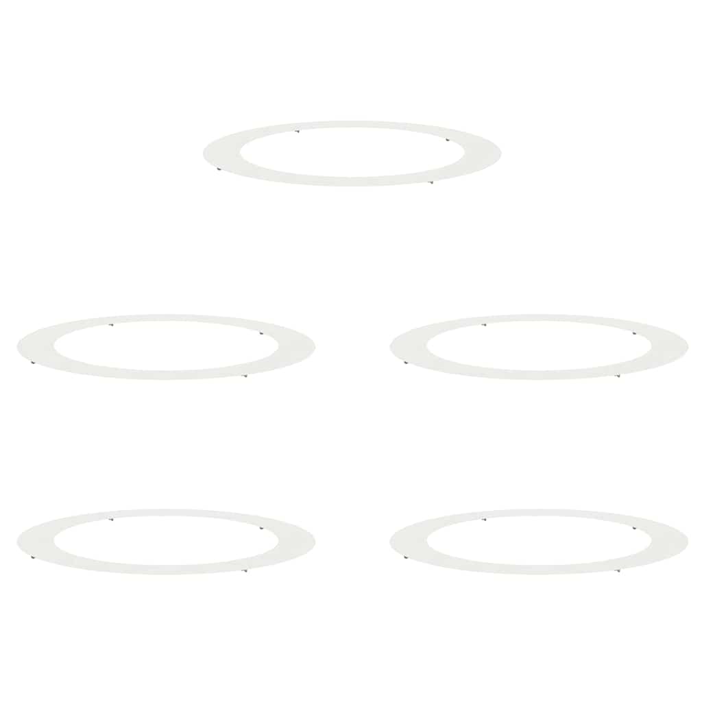 tinkamas plokštiems medžio žiedams 5 pcs Balta Ø90 / 120 cm