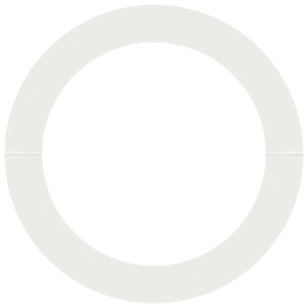 tinkamas plokštiems medžio žiedams 5 pcs Balta Ø90 / 120 cm