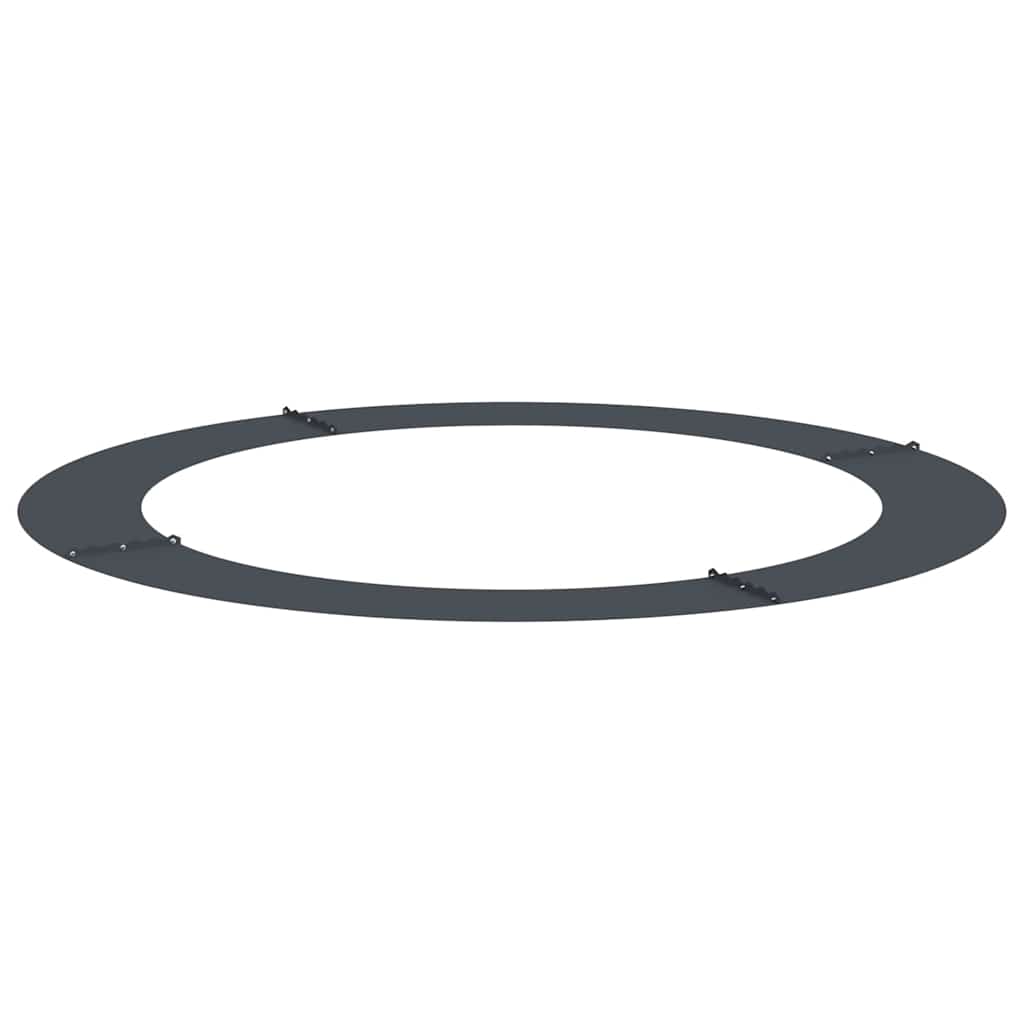 tinkamas plokščiam medžio žiedui Antracitas Ø90 / 120 cm Plienas