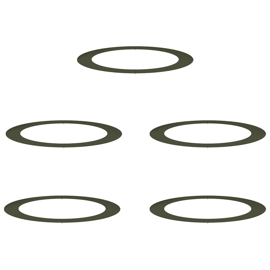 tinkamas plokštiems medžio žiedams 5 pcs Alyvuogių žalia