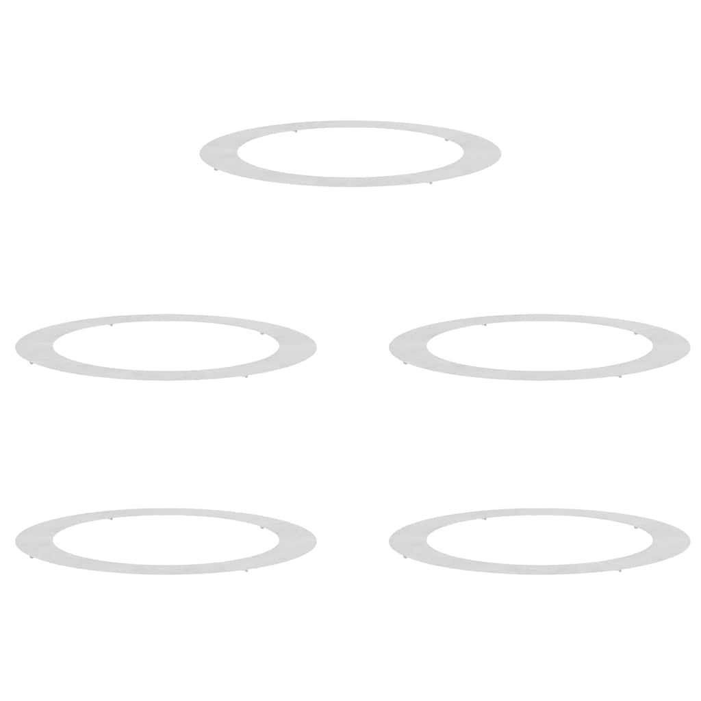 tinkamas plokštiems medžio žiedams 5 pcs Sidabro Ø90 / 120 cm