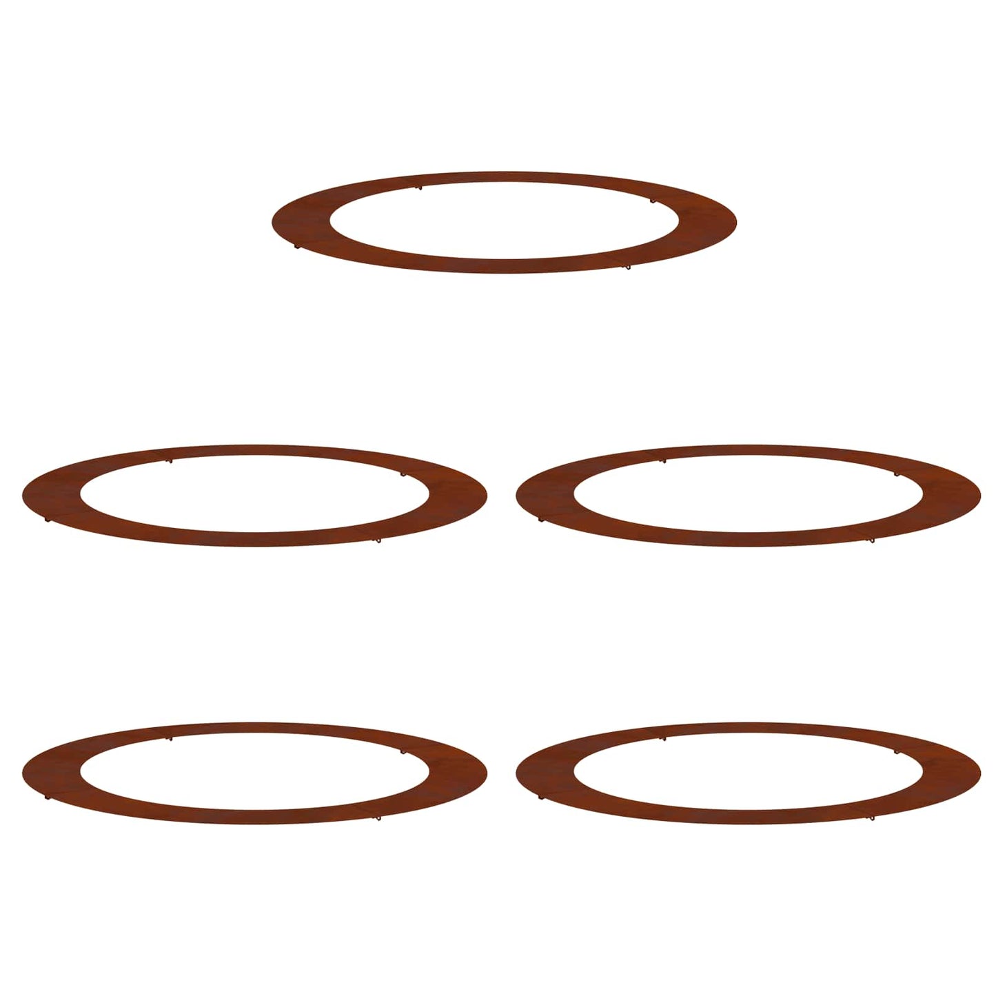 tinkamas plokštiems medžio žiedams 5 pcs Ruda Ø90 / 120 cm