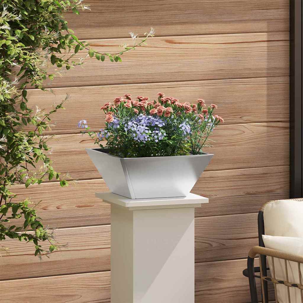 Sodo vazonas 5 pcs Sidabro 35 x 35 x 15 cm Nerūdijantis Plienas