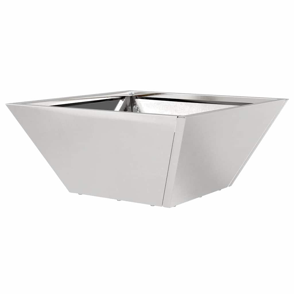 Sodo vazonas 5 pcs Sidabro 35 x 35 x 15 cm Nerūdijantis Plienas