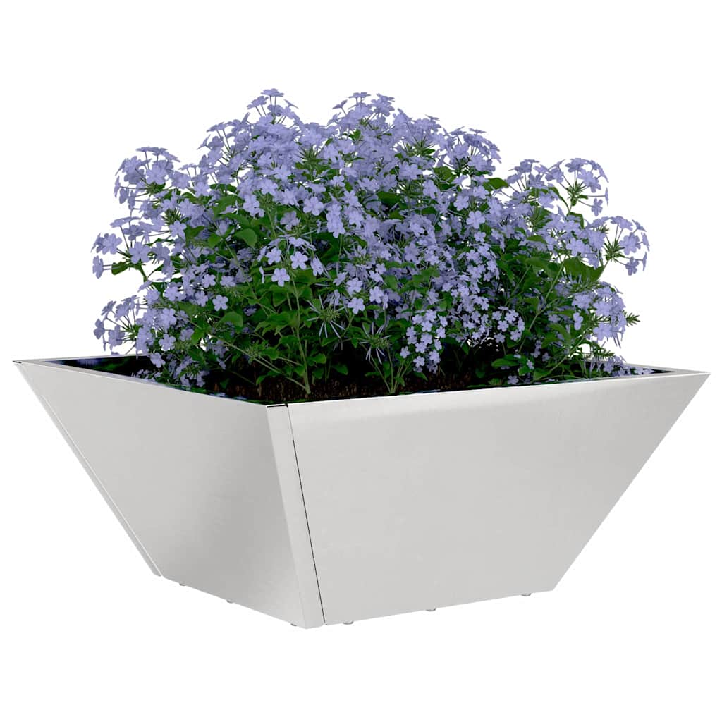 Sodo vazonas 5 pcs Sidabro 35 x 35 x 15 cm Nerūdijantis Plienas