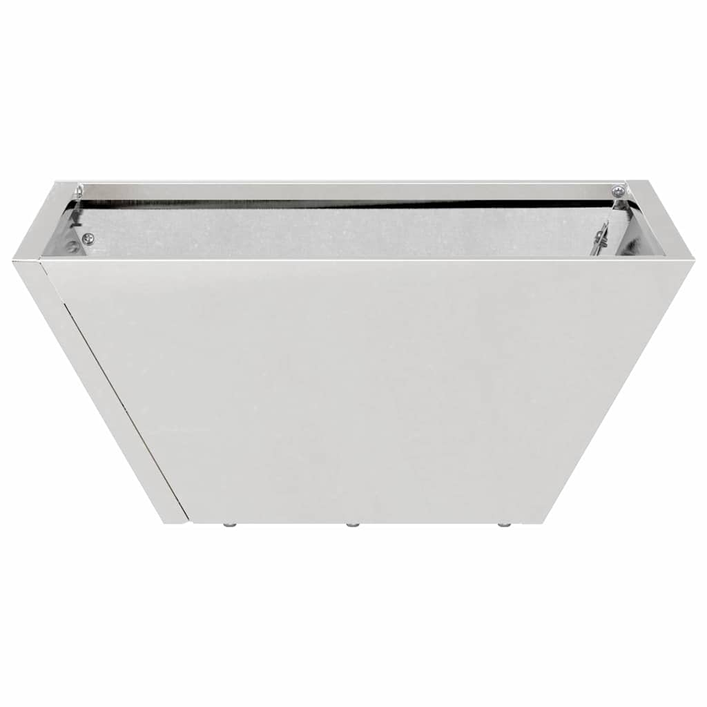 Sodo vazonas 5 pcs Sidabro 35 x 35 x 15 cm Nerūdijantis Plienas