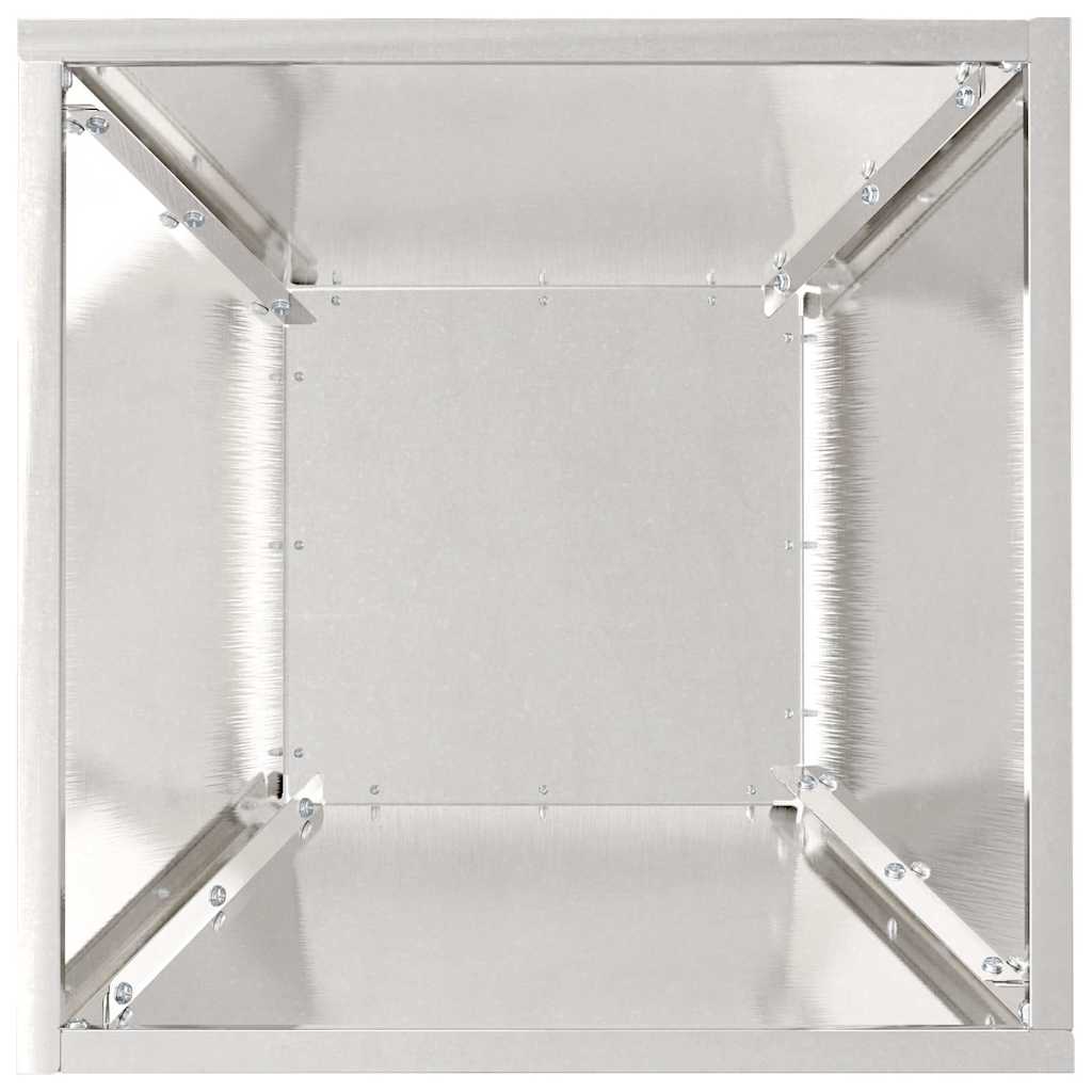 Sodo vazonas 5 pcs Sidabro 35 x 35 x 15 cm Nerūdijantis Plienas