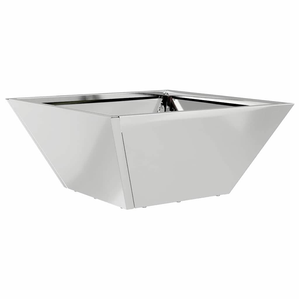 Sodo vazonas Sidabro 35 x 35 x 15 cm Cinkuota plienas
