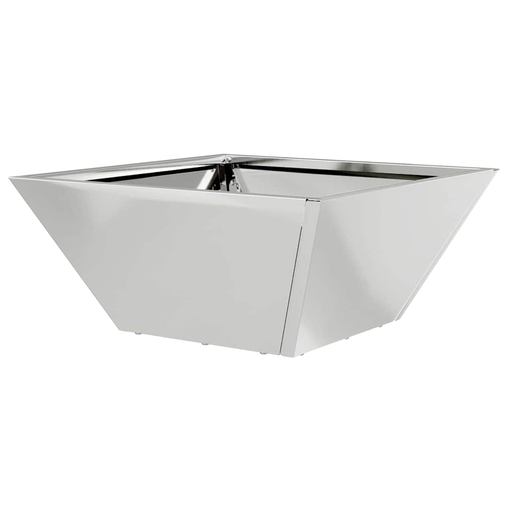 Sodo vazonas Sidabro 35 x 35 x 15 cm Cinkuota plienas