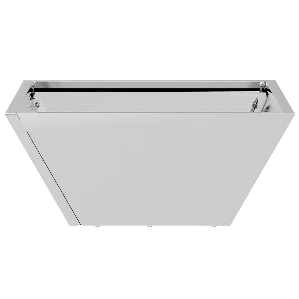 Sodo vazonas Sidabro 35 x 35 x 15 cm Cinkuota plienas