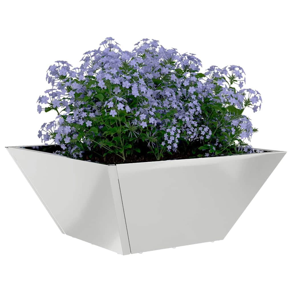 Sodo vazonas Sidabro 35 x 35 x 15 cm Cinkuota plienas