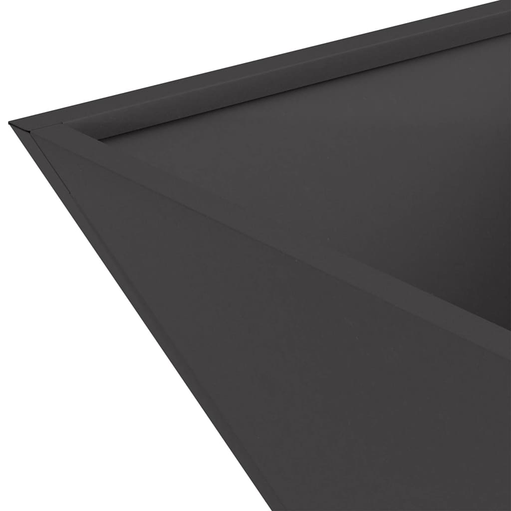 Sodo vazonas Juoda 40 x 40 x 15 cm Šaltai valcuotas plienas