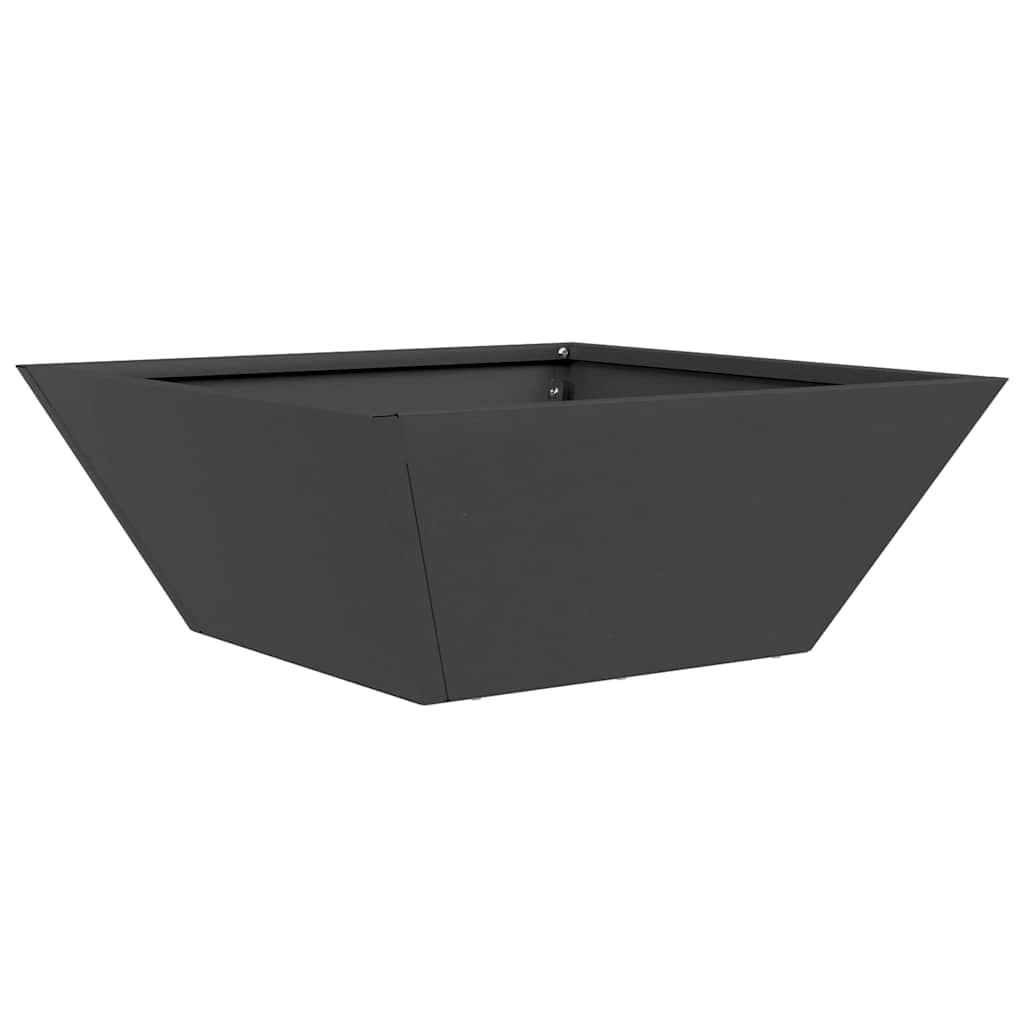 Sodo vazonas Juoda 40 x 40 x 15 cm Šaltai valcuotas plienas