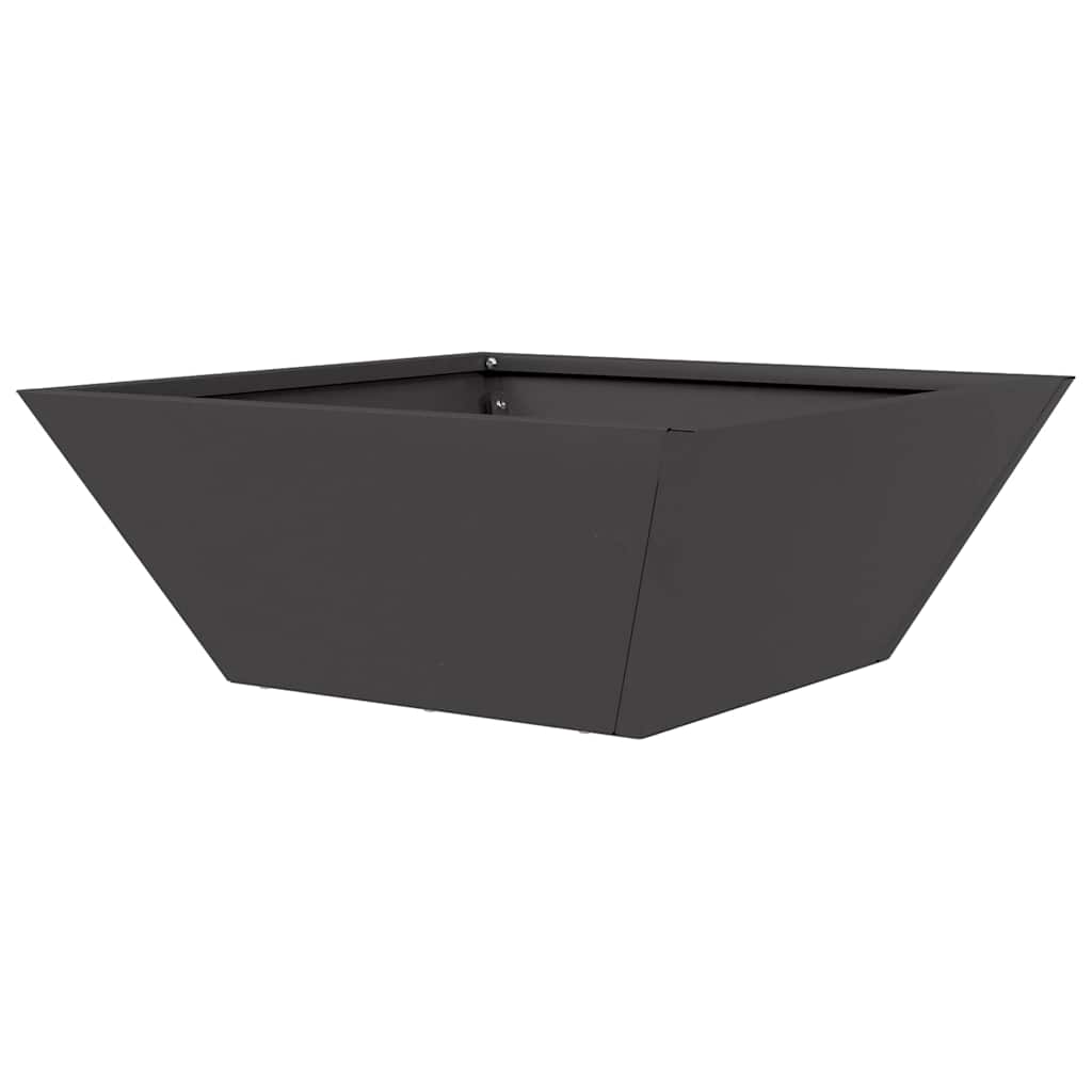Sodo vazonas Juoda 40 x 40 x 15 cm Šaltai valcuotas plienas