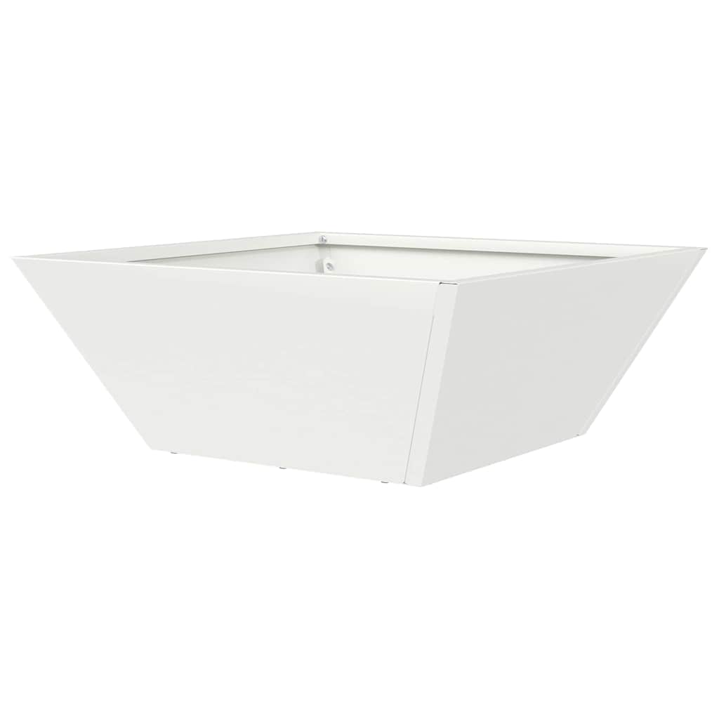 Sodo vazonas Balta 40 x 40 x 15 cm Šaltai valcuotas plienas