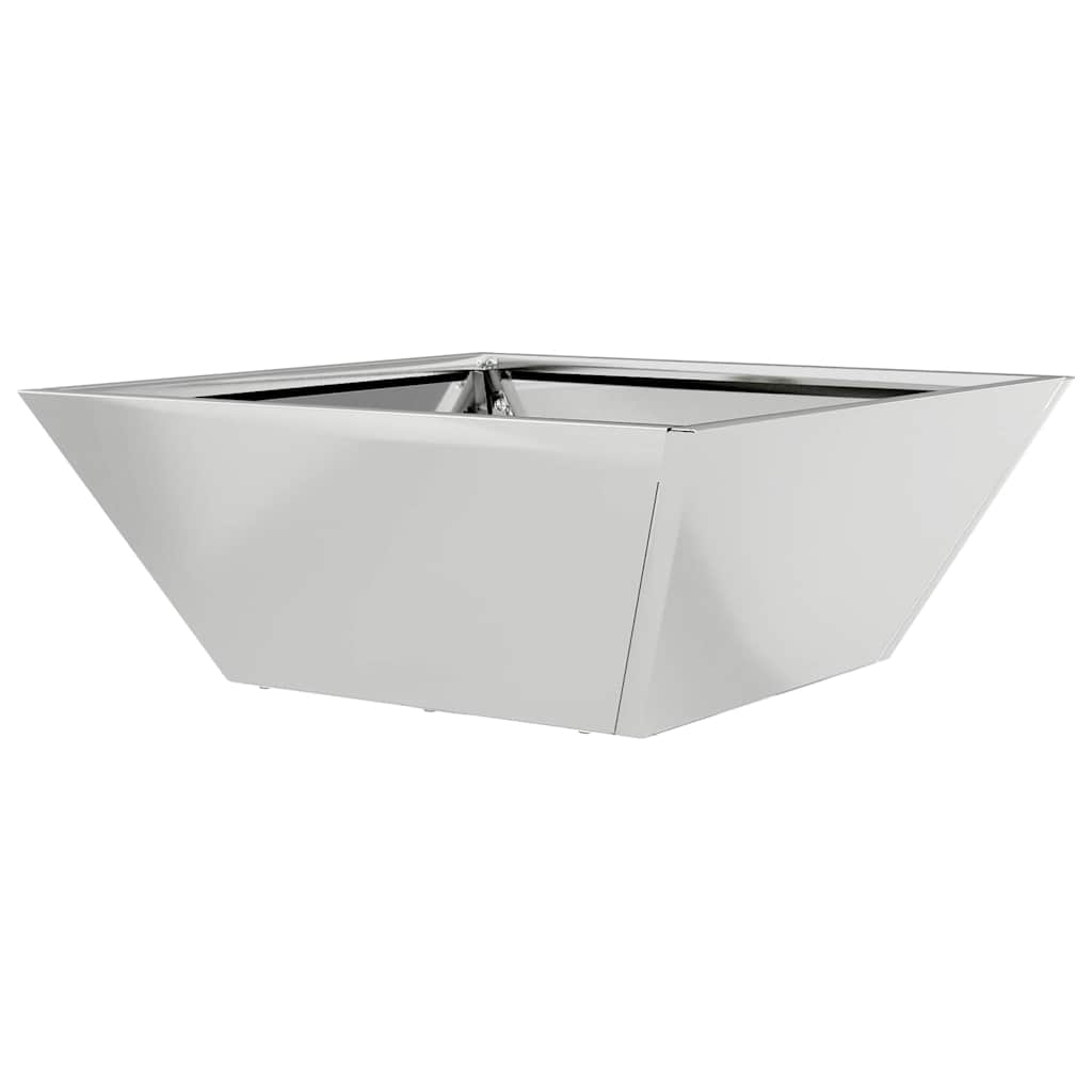 Sodo vazonas Sidabro 40 x 40 x 15 cm Cinkuota plienas