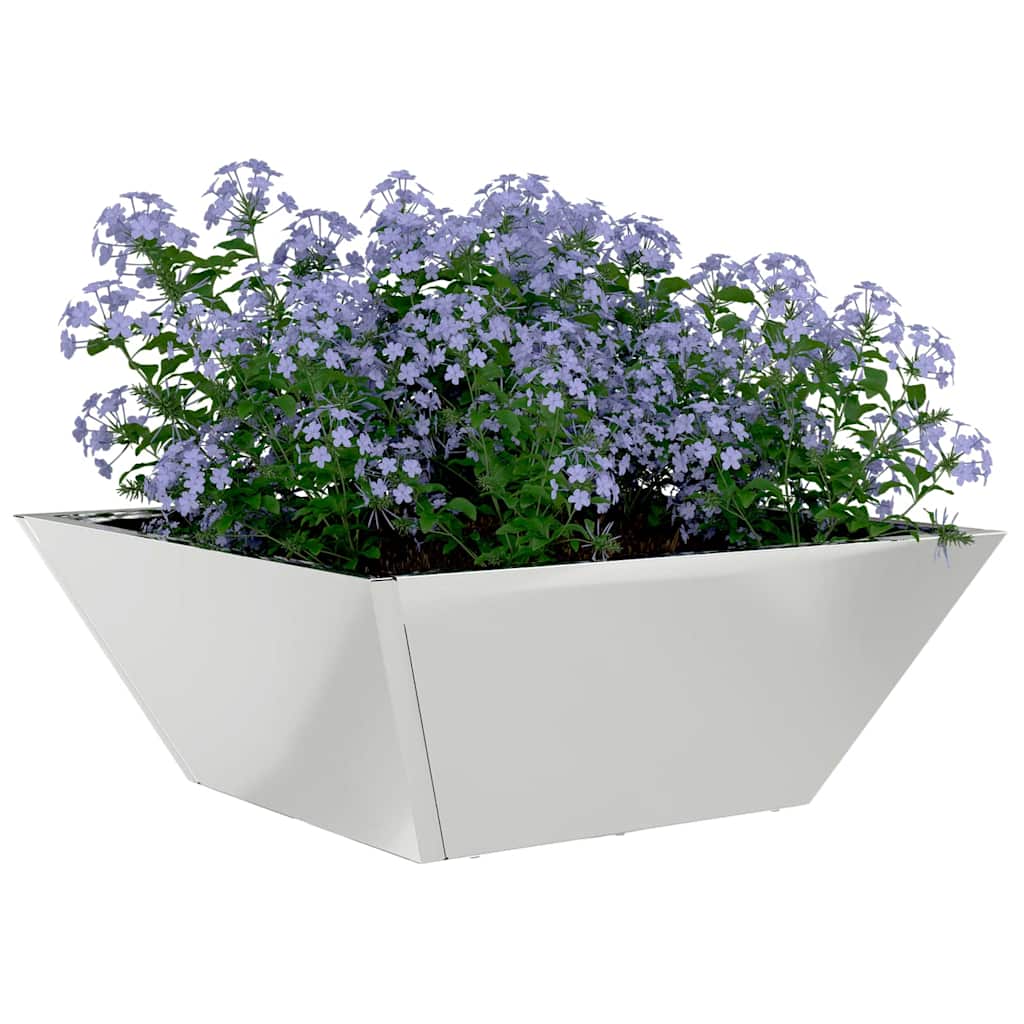 Sodo vazonas Sidabro 40 x 40 x 15 cm Cinkuota plienas