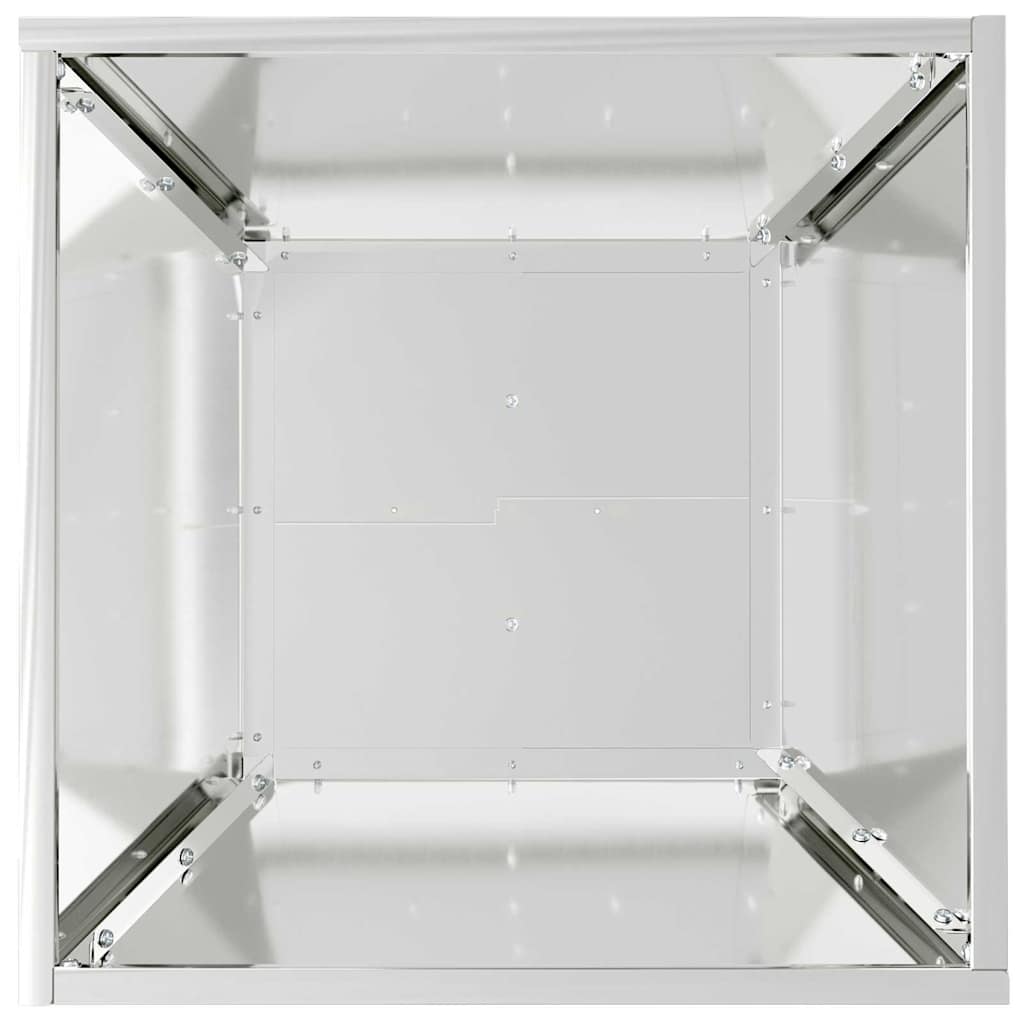 Sodo vazonas Sidabro 40 x 40 x 15 cm Cinkuota plienas