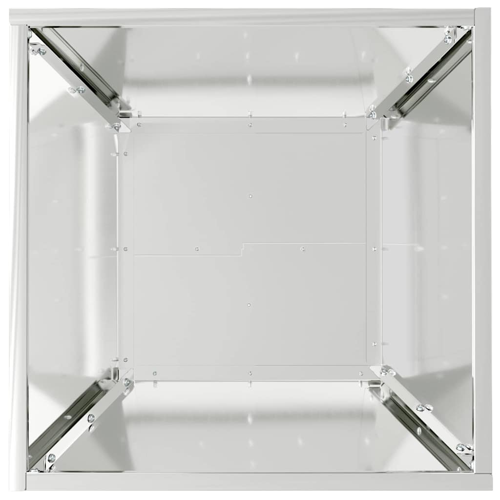 Sodo vazonas 5 pcs Sidabro 40 x 40 x 15 cm Cinkuota plienas
