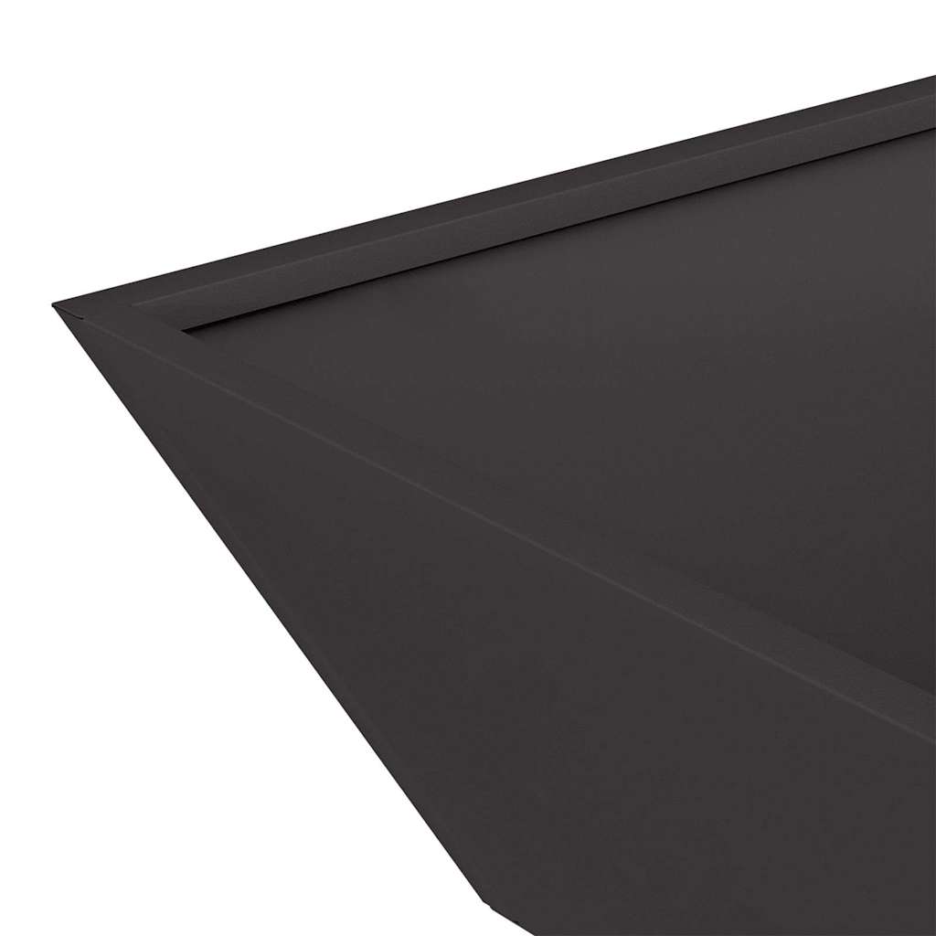 Sodo vazonas Juoda 50 x 50 x 15 cm Šaltai valcuotas plienas